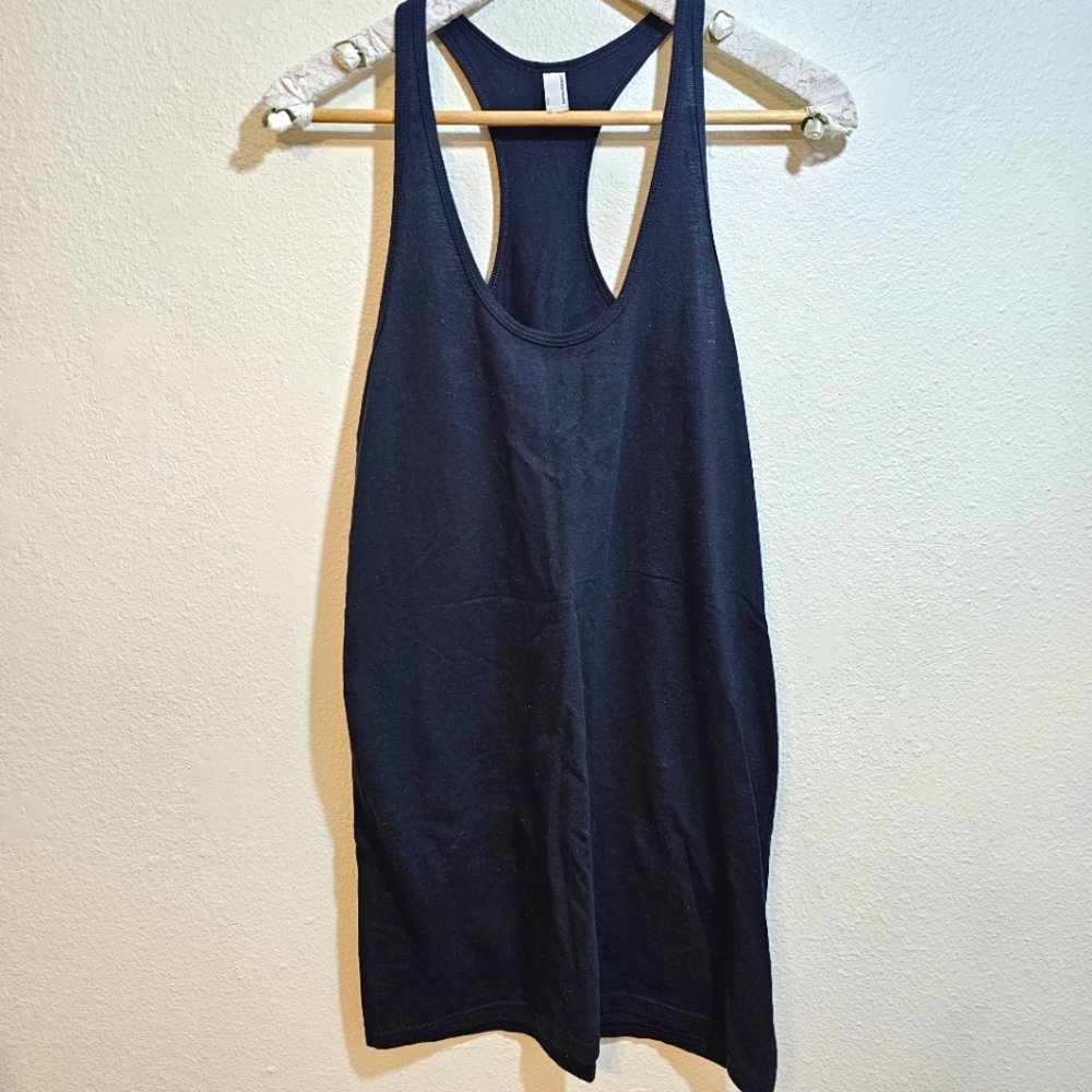 American Apparel Black Racerback Cotton Dress Size Small NWOT